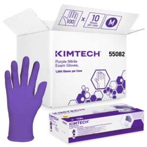 Kimtech® Purple Nitrile™ Exam Gloves , Medium Ambidextrous