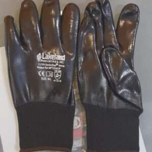 Lakeland spidergrip Black Nitrile Coating gloves Pack of 5 pair